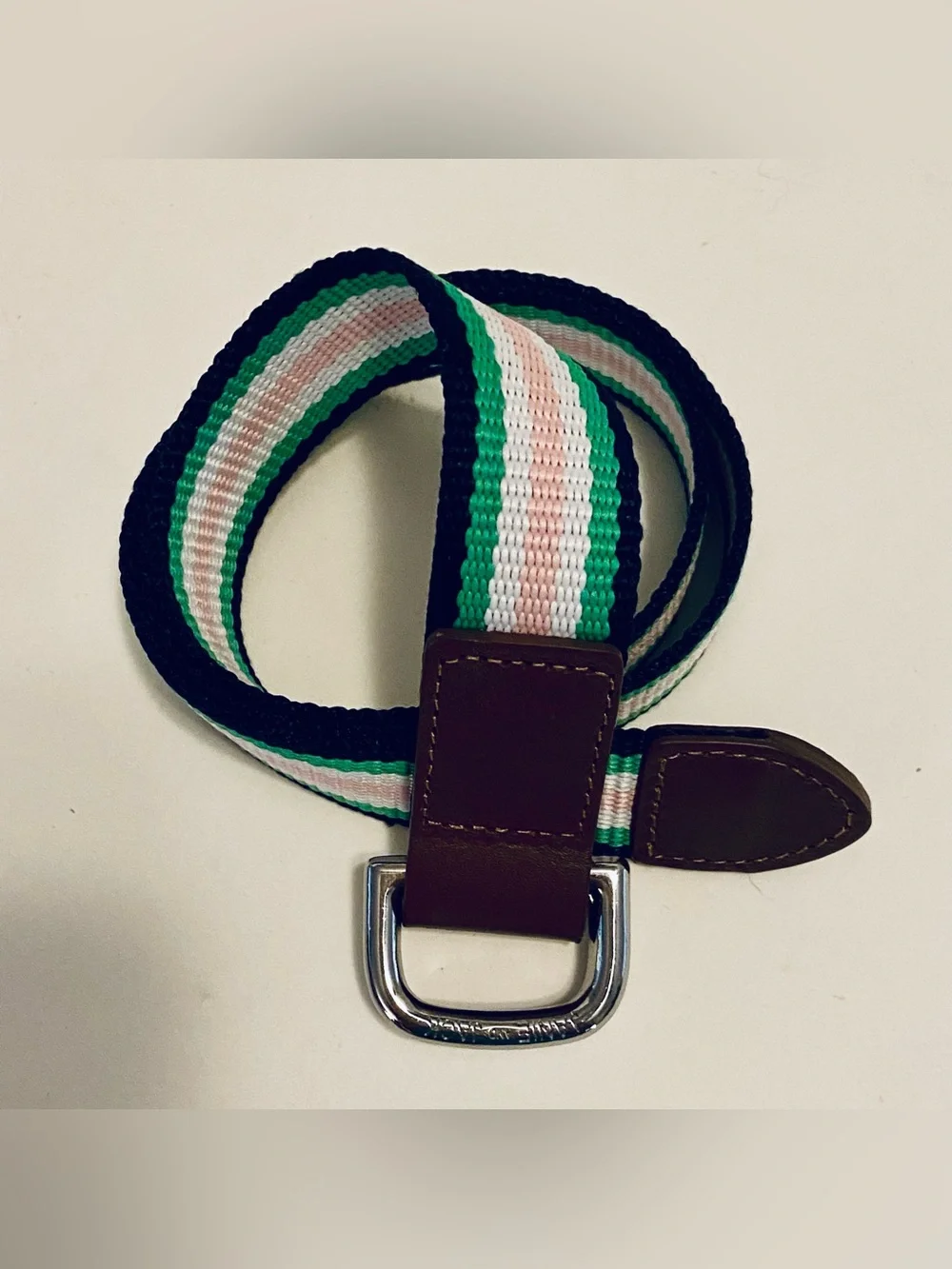 Kids JANIE & JACK Striped Webbing Belt. Tip to Tip 30”